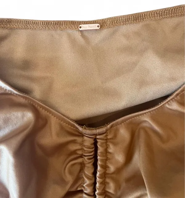 Free People Ride Along Ruched Crop Top S - Image 11