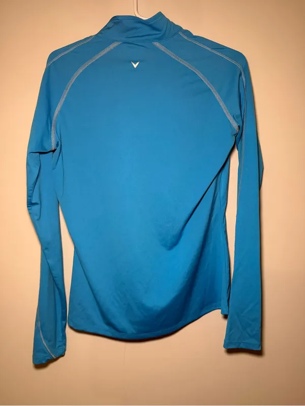 Callaway Blue Long-Sleeve Golf Quarter-Zip Women’s S - Image 5