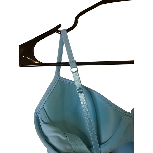Fashion Bug Blue Sleeveless Padded Cup Tank Top Women Sz S - Image 5