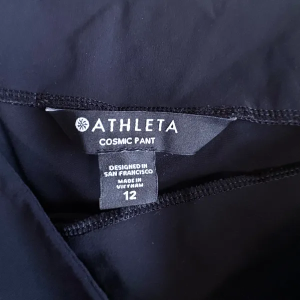 Athleta Cosmic Wide Leg Pants in Black Size 12 - Image 16