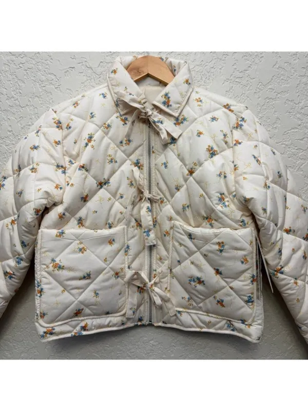 No Boundaries Quilted Bow Jacket Size Small - Image 11