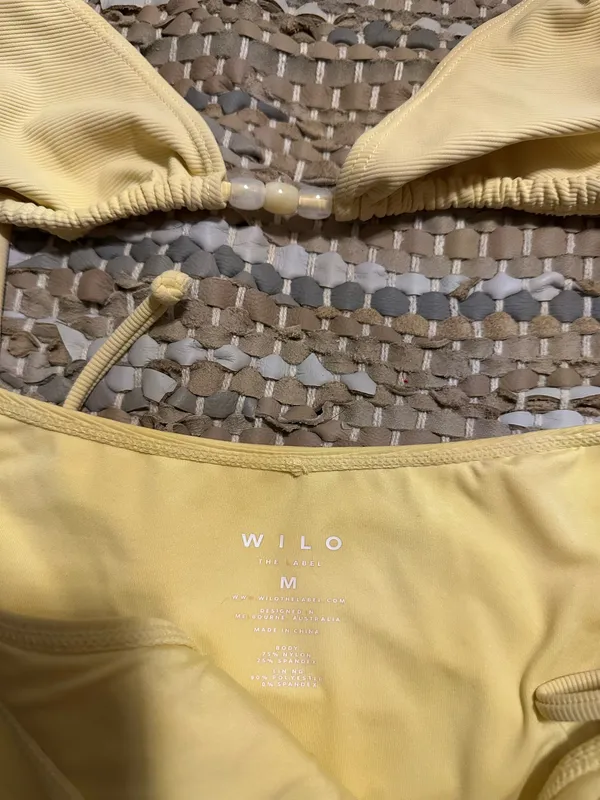 Anthropologie Wilo yellow swimsuit two piece - Image 3