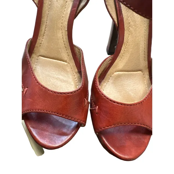 Frye women’s brown shoes/heels/pumps Samantha edition Authentic size 7M SKU 2829 - Image 8