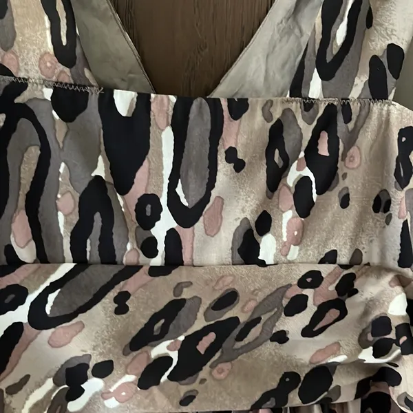 New Women’s The Limited sleeveless animal print brown black Camo dress Size 4 - Image 6