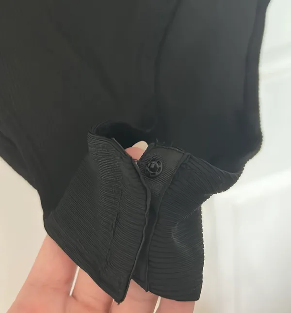 Black Ribbed Bodysuit - Image 3