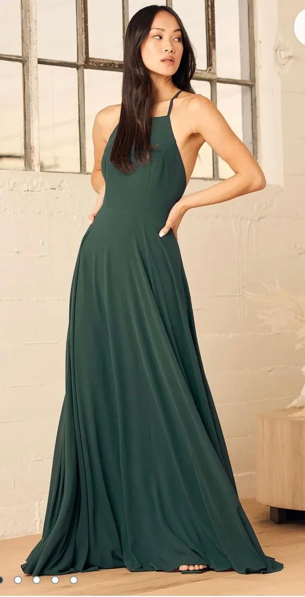 Lulus Backless Maxi Dress - Image 2
