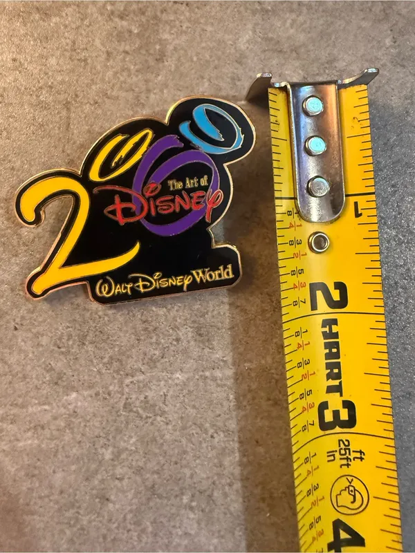 Disney 2000 Commemorative Pin - Black, Yellow, Purple, Blue, Red - Image 6