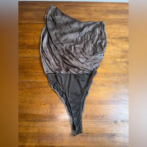 Young Fabulous‎ & Broke YFB Cynthia Bodysuit One Shoulder Minimalist Chic - Image 4