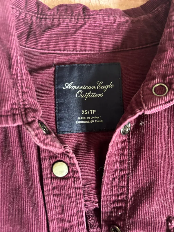 Corduroy Shirt American Eagle - Image 2