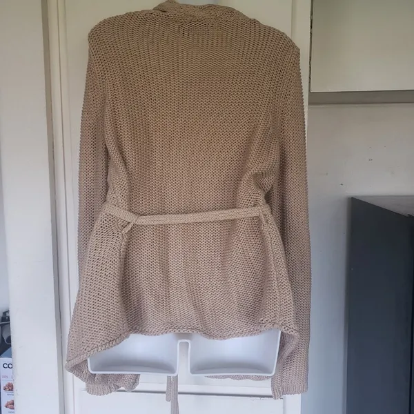 Women's The limited Beige/Khaki Sweater with Belt Size Large - Image 2