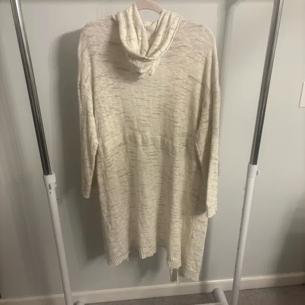 Adyson Parker Light Cream Hooded Knit Cardigan - Image 6
