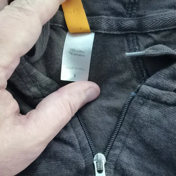 Lucy 1/2 Zip Gray Hoodie S - Image 3