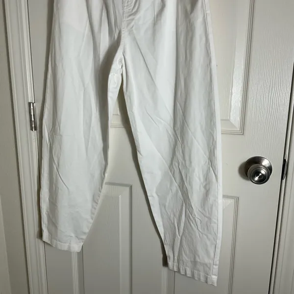 Zara High-Waisted Balloon Fit Pants - Off-White Size 4 - Image 7
