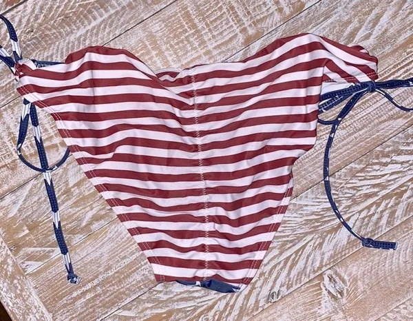 🇺🇸🎆Flag Scrunch Butt Bikini 🎆🇺🇸~lg Red - Image 5