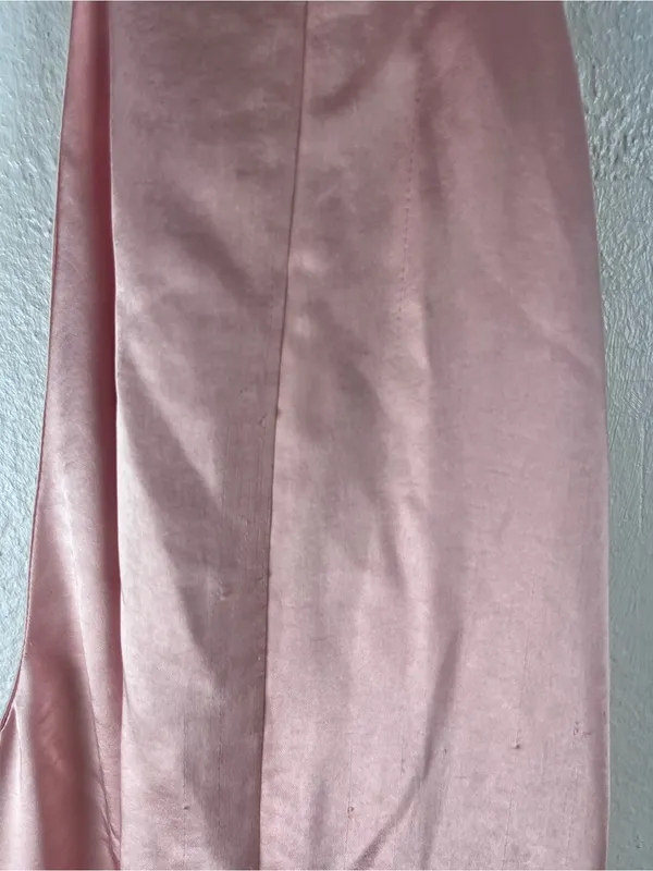 ELLIATT Rachel Peach Feather Trim Halter Top Mini Dress Size Medium Shabby Chic - Image 9