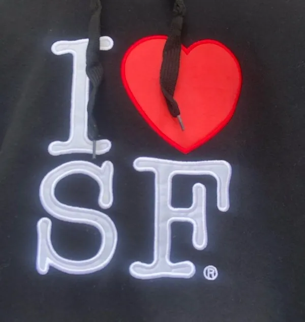 I ❤️ SF. I love San Francisco hoodie - Image 2