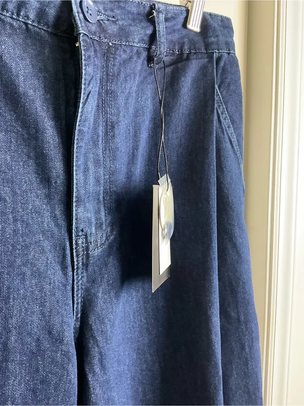 Current/Elliott Relaxed Slight Barrel-Leg Jeans - Deep Blue - Image 7