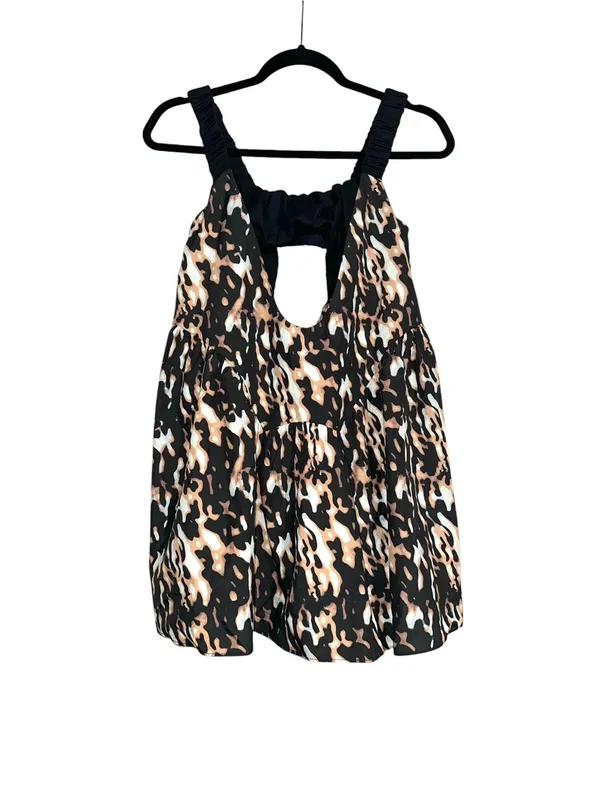 NWOT Free People Movement One Two Punch Sleeveless Mini Dress XS Tortoise Shell - Image 3