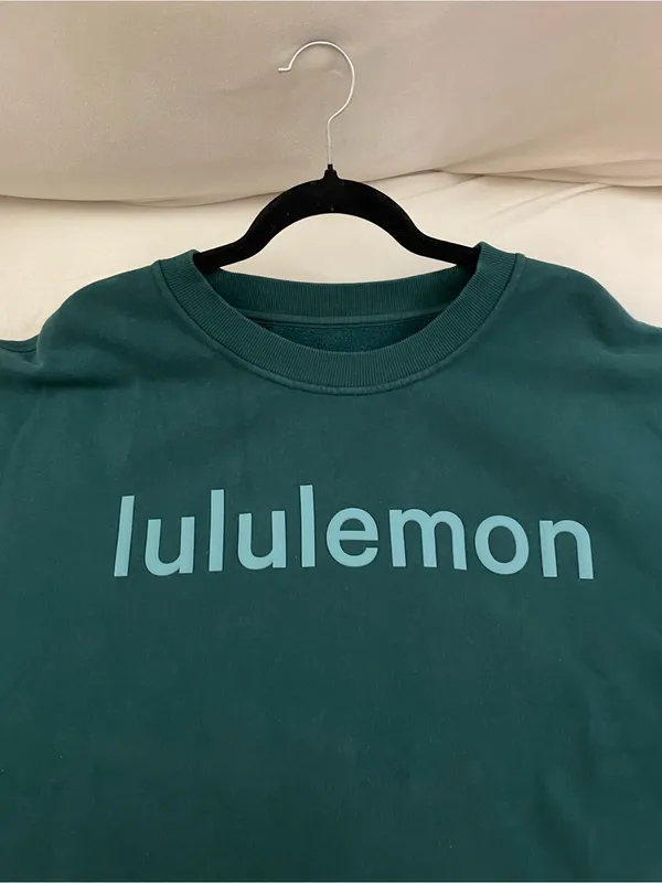 Lululemon Perfectly Oversized Storm Teal Crewneck Sweatshirt - Image 7