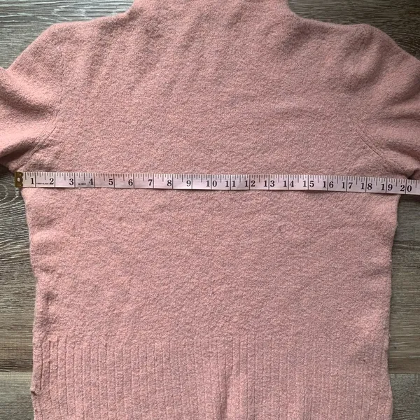 Madewell Blush Pink Turtleneck Sweater Merino Wool & Alpaca Blend L - Image 3