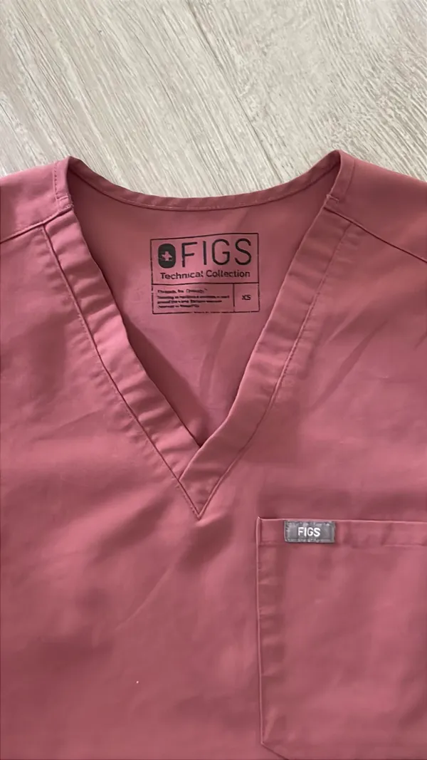 FIGS Mauve scrub Top - Image 2