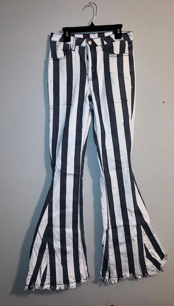 Cavenders Striped Flare Pants Multiple - Image 2