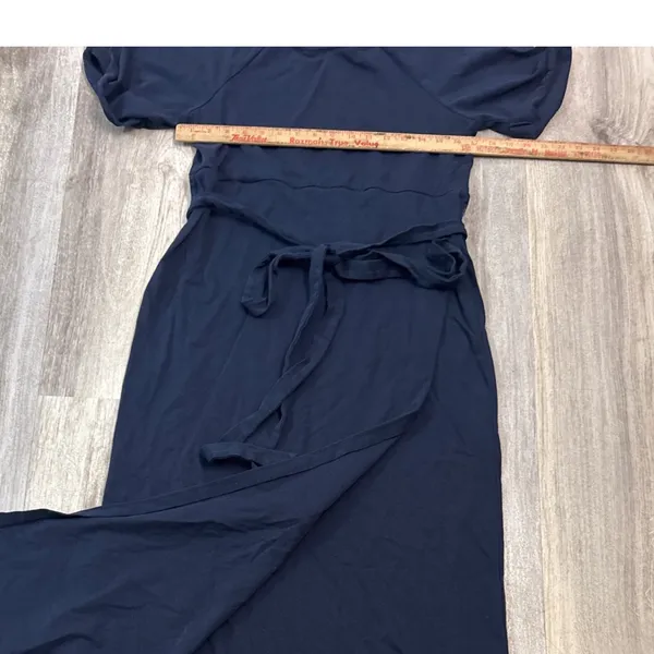 Tuckernuck Clarissa Navy Blue Cotton Knit Maxi Dress Short Sleeve Size‎ Small - Image 7