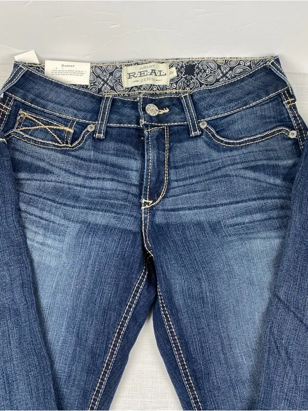 Ariat Women's Dark Blue Bootcut Jeans - REAL Denim - Image 2