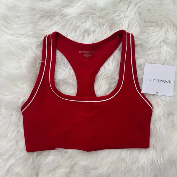 Beyond Yoga Spacedye Ready Bra Holly Red Heather Size XS - Image 2
