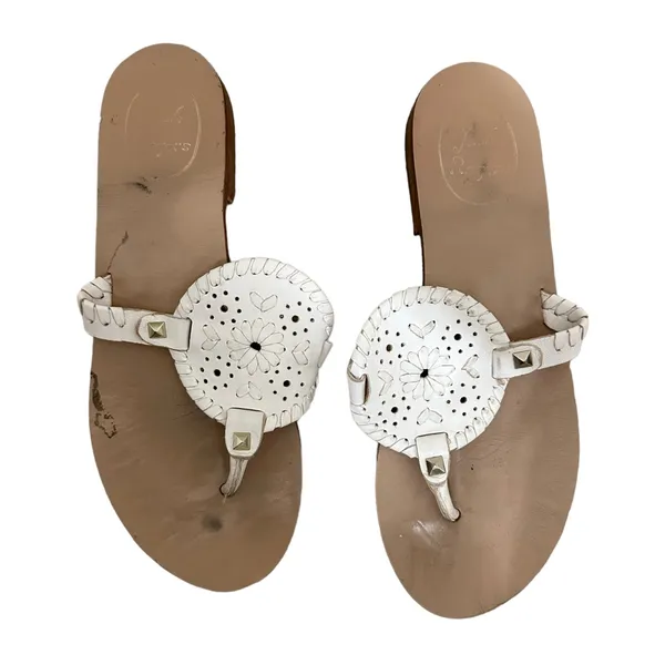 Jack Rogers Georgica‎ white sandals size 9 - Image 2
