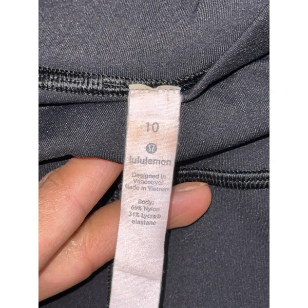 Lululemon Leggings Womens In Movement Crop Everlux Athletic Yoga Run Sz 10 - Image 3