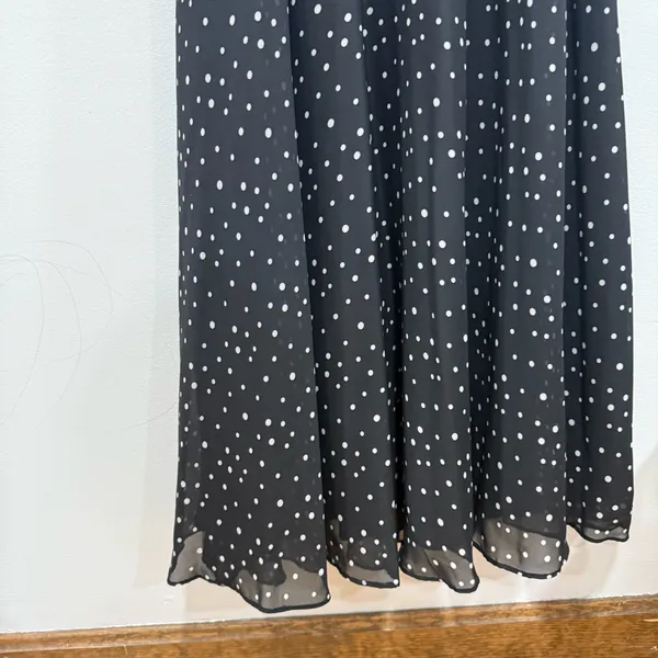Stephanie Charles black/white polka dot dress Size 10 - Image 4