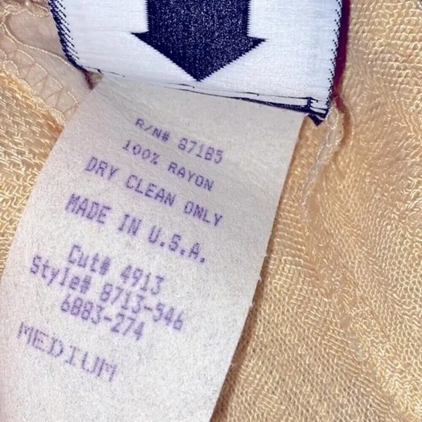 Vintage yellow maxi dress size medium - Image 5