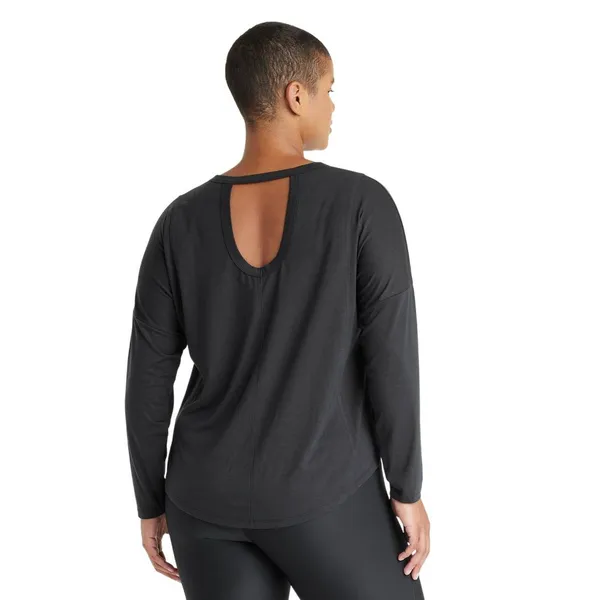 NWT All In Motion Womens Leggings-Friendly Long Sleeve Top 90612561 Black XS - Image 4