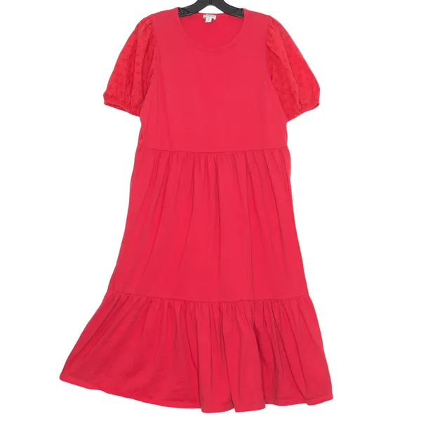 J Crew Dress Cottage Prairie Romantic Feminine Boho Minimalist Retro Midi Medium - Image 8