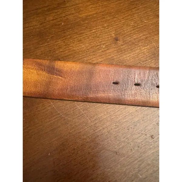 Paris Brown Womens Genuine Cowhide On Bonded Leather Belt Size 36 - Image 6