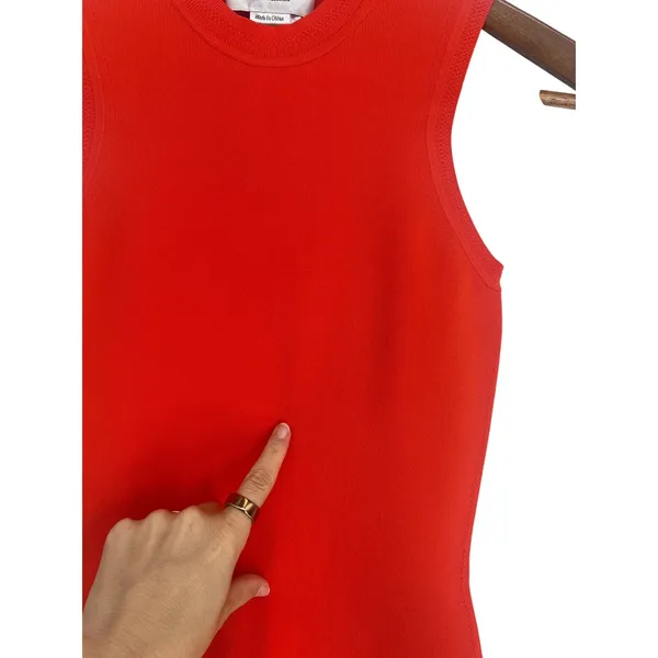 Victoria Beckham VB Body Fitted Red‎ Bodycon Mini Dress Size 0 - Image 6