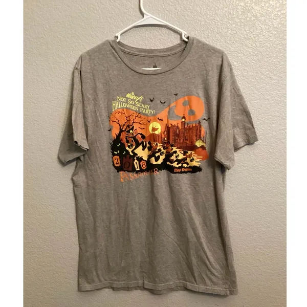 Disney Parks 2016 Mickey’s Halloween Party (MNSSHP) Annual Passholder Tee L - Image 2