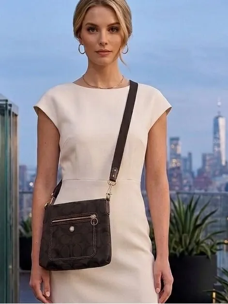 Coach Vintage Black Crossbody Bag - Image 4