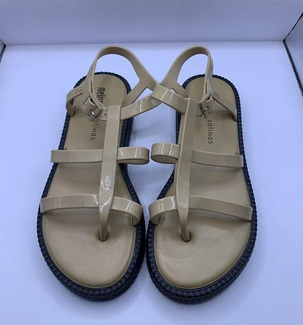 MELISSA - WOMENS CARIBE VERAO PLATFORM + SALINAS sandals size 7 E3 - Image 2