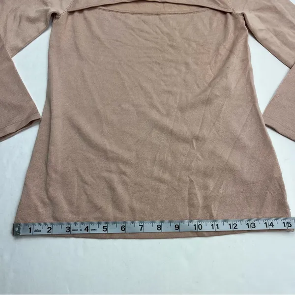 L'Agence Jocelyn 3/4 Sleeve Cutout Sweater Blush‎ Pink Womens Stretch Small NWOT - Image 7