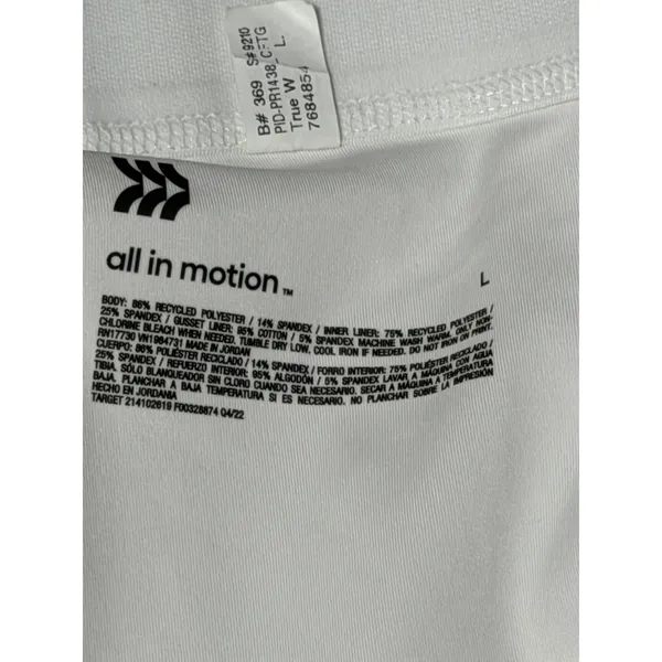 All in Motion Womens White Pleated Tennis Skort Athletic Skirt Size L PID-PR1438 - Image 7