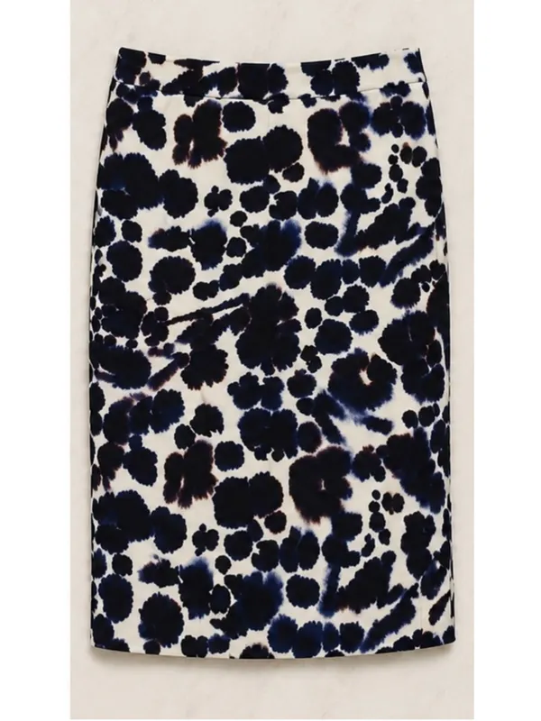 NEW Ann Taylor Petite Ivory Abstract Floral Top & Pencil Sk - Image 6