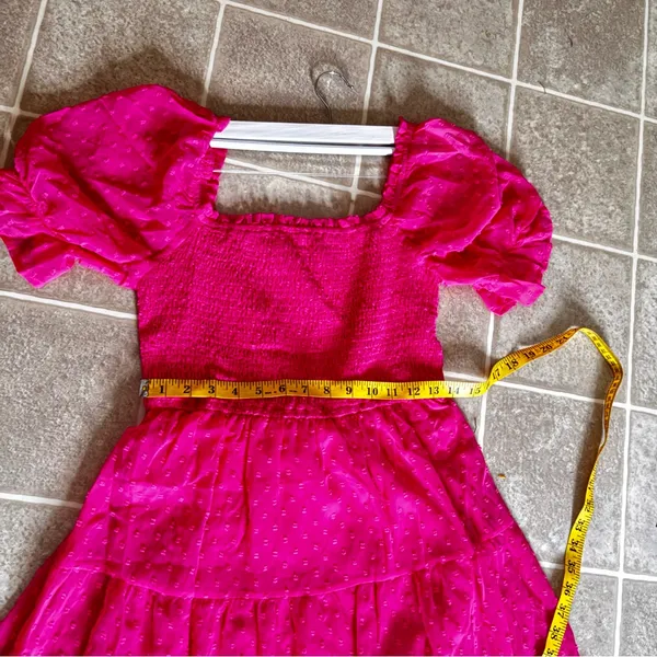 Merokeety Chic Fuchsia Midi Dress for Women - Image 3