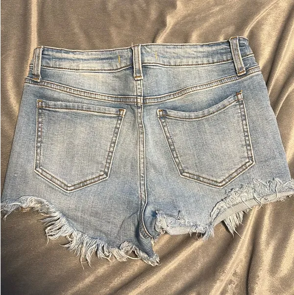 Eunina Distressed Jean Shorts - Image 2