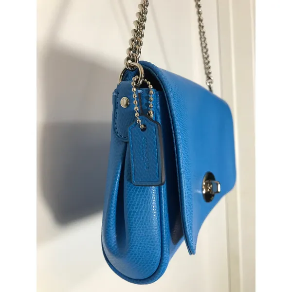 Coach Mini Ruby Pebbled Leather Cobalt Blue Crossbody F34604 NWT - Image 4