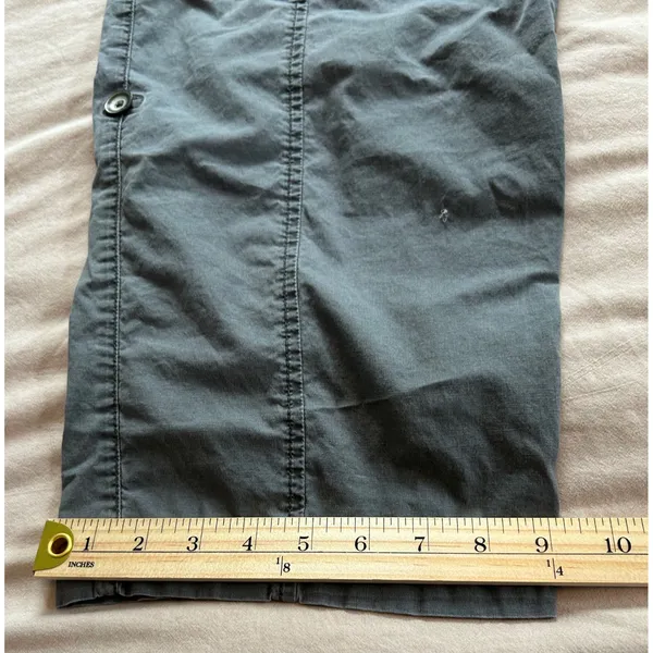 Great Northwest Indigo Womens Gray Cargo Pants Size 18W Roll Tab Utility Pants - Image 12