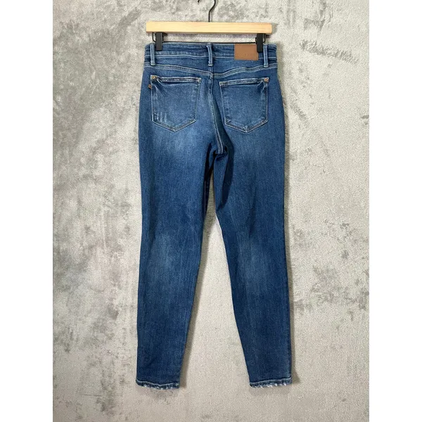 Judy Blue Mid Rise Vintage‎ Wash Boyfriend Denim Jeans Size 27 - Image 4