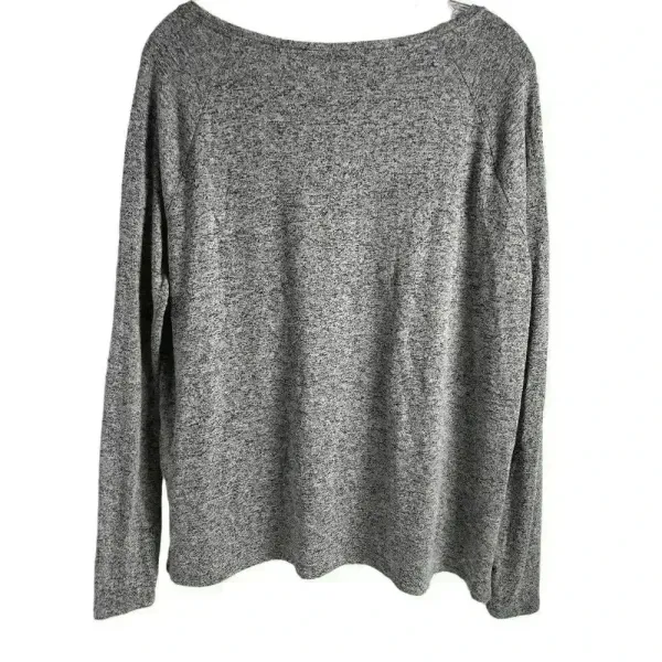 Old Navy Women's Gray Long Sleeve Crew Neck Top Size S‎ Casual - Image 6