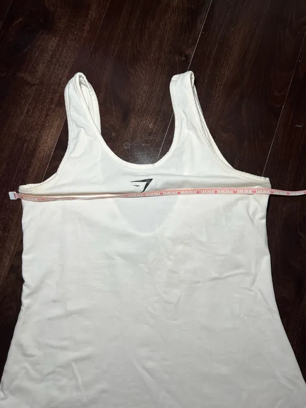 Gymshark Workout White Top Size Small - Image 3